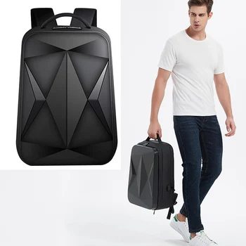 Нов модерен мъжки раница, бизнес чанта за лаптоп с голям капацитет, Usb водоустойчив куфар, на едро, многофункционална чанта с твърди черупки.