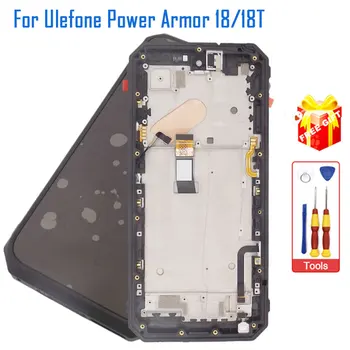 Нов Оригинален Ulefone Power Armor 18 Armor 18T LCD Дисплей + Тъч Екран С Рамка Аксесоари За Телефон Ulefone Power Armor 18T