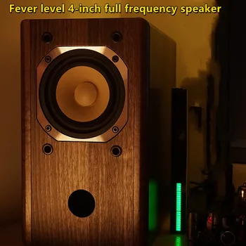 Нов токсичен човешки глас hifi ниво треска 4-инчов полночастотный говорител дървена пасивна звук настолен компютър bookshelf говорител