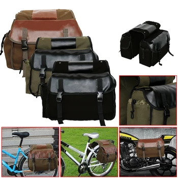 Нова актуализация Седельная чанта за туристически мотоциклет, мотоциклетът холщовая водоустойчив кошница, странична чанта за инструменти, може да се прилага за планински велосипед