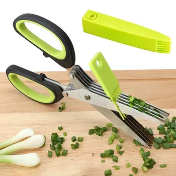 Ножици за рязане на месо, ножици за рязане на слоеве от неръждаема стомана, мултифункционален защитно покритие за зеленчуци, за кухненски слайсер