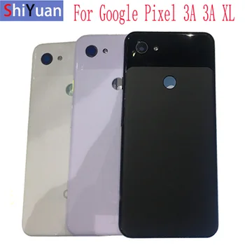 Оригинал за Google Pixel 3A XL, предни дело, делото на отделението за батерията за Google Pixel 3A, 3A XL, LCD дисплей, предна рамка, заден корпус