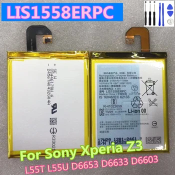 Оригиналната работа на смени Батерията LIS1558ERPC За SONY Xperia Z3 L55T L55U D6653 D6633 D6603 Автентична Батерия на Телефона 3100mAh Оригиналната работа на смени Батерията LIS1558ERPC За SONY Xperia Z3 L55T L55U D6653 D6633 D6603 Автентична Батерия на Телефона 3100mAh 0