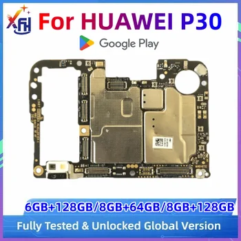Оригиналната разблокированная дънна платка за HUAWEI P30 дънна платка логическа платка с пълни чипове Глобална система Android 64 GB 128 GB