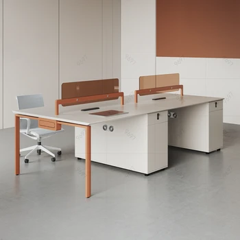 Офис бюра за ръководители на Комбинация от простота, модерни офис бюра за служители, търговски мебели Escritorio QF50OD
