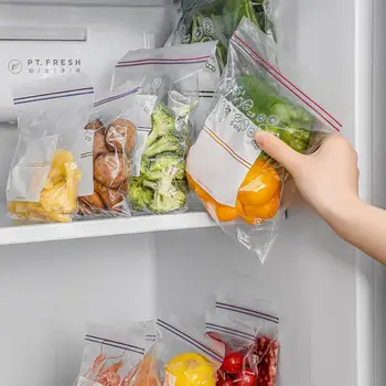 Пакет за консервиране на Пластмасови опаковки, пакети и Контейнери за съхранение на пресни продукти с Кухненски хладилник Капак за продукти Множество опаковка