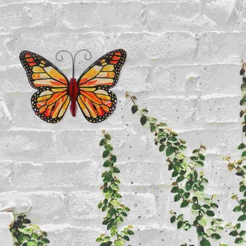 Пеперуда на Стената висулка пеперуда за декорация на външна скулптура битови градински декорации, желязната Ограда на къща