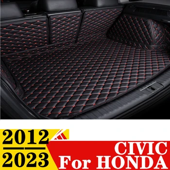 Подложка за Багажника на автомобила HONDA Civic 2012 2013-2023 All Weather XPE Custom FIT Задната част на Товарен Делото Килим Подложка Хвостовая Част от Багажника Подложка За Багаж