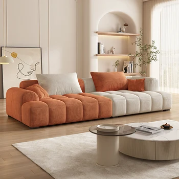 Подови ъглови дивани за хол, с възможност за сгъване на облегалката Дизайн на мека мебел за дневна Акцент Модерен диван Cama Dobravel скандинавски мебели