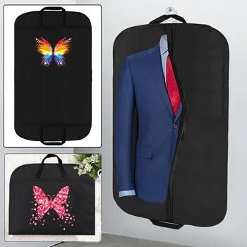 Прахозащитен калъфи за дрехи, палто, прахоустойчив, калъф, чанта за съхранение палто, протектор с принтом пеперуди, подвесная чанта за дрехи, организатор за гардероба