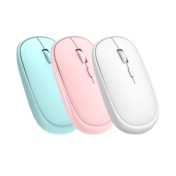 Преносима тиха безжична мишка Детска 2,4 G Оптична мишка с регулируема резолюция DPI USB-приемник Gamer Mouse Мишка за преносими КОМПЮТРИ