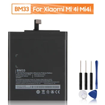 Преносимото батерията на телефона BM33 за Xiaomi Mi 4и Mi4i 3120 ма с безплатни инструменти