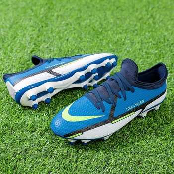 Професионални мъжки футболни обувки големи размери, улични против хлъзгане, спортни мъжки футболни обувки, спортни износоустойчиви мъжки маратонки
