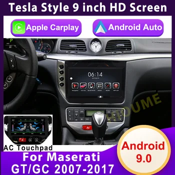 Радиото в автомобила Android мултимедиен плеър LCD AC за Maserati GT GC Grantismo 2007-2017 автомобилна GPS навигация Стерео Carplay