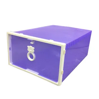 Разтегателна вратата Пластмасов удебелена прозрачна кутия за обувки Разход на кутия за съхранение на принадлежности 56882622