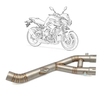 Резервни части за мотоциклети REALZION на Съединителната тръба на изпускателната тръба за YZF R1 MT-10 MT10 FZ-10 2015 - 2021