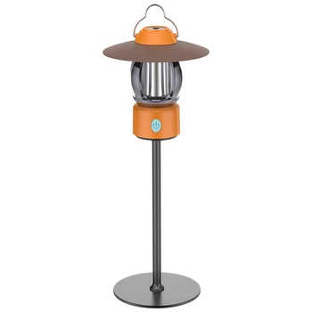 Ретро окачен лампа Преносима лампа за къмпинг Многофункционално Фенерче перезаряжаемое осветление