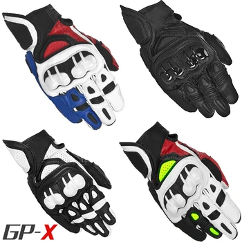 Ръкавици Alpine GPX за моторните състезания от кожата GP за мотокрос, каране на квадроцикле, каране на колело, ветрозащитное водонепроницаемое улично облекло, защитена от падане