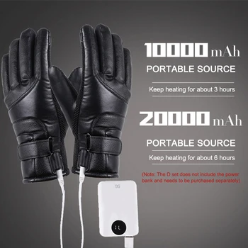 Ръкавици с електрически отопляеми без батерии USB топло за ръце отопление ръкавици зимни мотоциклетни термосенсорные водоустойчив велосипедни ръкавици