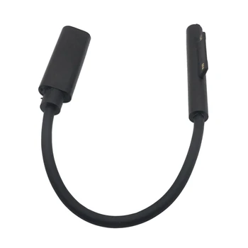 Свързване на кабела на зарядното устройство за вашия лаптоп Micro-soft Surface Pro 7/6/5/4/3, кабел за зареждане, тип C, USB 3.1 PD, захранващ адаптер, 15 см