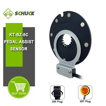 Сензор хлътва помощ Ebike KT-BZ-8C с 3-пинов конектор SM + WP се Използва за 12-72 В Електрически наем път Материал КОМПЮТЪР + Детайли от ABS