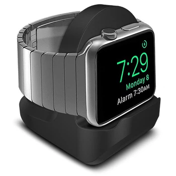 Силиконов притежателя поставка за зарядно за Apple Watch Серия Поставка за зареждане Скоба база