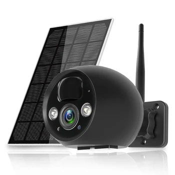 Система за видеонаблюдение WESECUU, система за сигурност, wifi, безжична домашна камера за сигурност, система за видеонаблюдение, слънчево помещение за сигурност