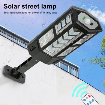 Слънчев led светлини, сензор за движение, монтиран на стената лампа, водоустойчив външен уличен светлини, дистанционно управление, Слънчев градински лампа, фенер на двора