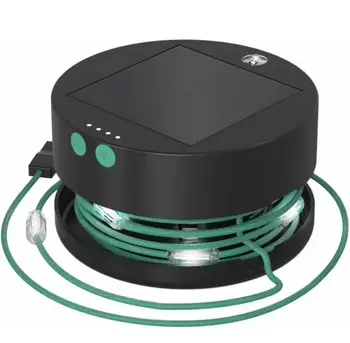 Слънчеви гирлянди за къмпинг, зарядно за телефон, преносима светодиодна лампа, акумулаторна чрез слънчева батерия или USB, кабел с дължина 5,5 m, за водонепропускливост на открито