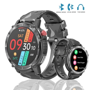 Спортни часовници за Мъже, IP68 Водоустойчив C22 Smartwatch 4G Вградена Памет Подкрепа за Свързване на Слушалки Smart-Часовници 400 ма 7 дни живот на батерията