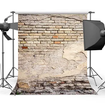  Старият майстор на Тухлена стена на Заден план снимки винил текстилен фон за фото студио с компютърна печат Y-482
