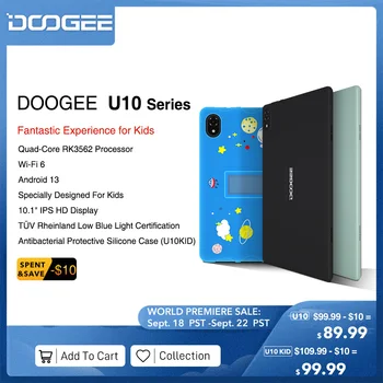 Таблет серия DOOGEE U10, Сертифициран WiFi6 TÜV, Widevine L1 с 10.1 