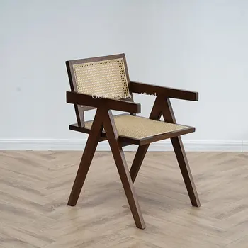 Творчески трапезни столове в скандинавски стил, дървени столове за всекидневна, стол за спални, мебели за възрастни, мебели за дома WYH