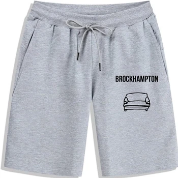 Тениска с изображение Брокхэмптона, мъжки къси панталони, дамски художествена дрехи, подаръци, градинска дрехи, мъжки къси панталони