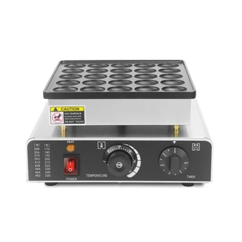 Търговски 25-луночная холандската машина за приготвяне на палачинки poffertjes grill mini, електрическа машина за приготвяне на палачинки, машина за приготвяне на маффинов с CE
