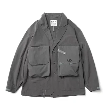 Удобен японски уличен водоустойчив CMF с множество джобове, без мъжкото сако с ревери, палта на нов приходи