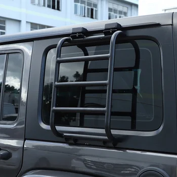 Удължител на задното стъкло на автомобила, стълба за изкачване, защитна рамка, аксесоари за Jeep Wrangler JL Gladiator JT 2018-2021 Удължител на задното стъкло на автомобила, стълба за изкачване, защитна рамка, аксесоари за Jeep Wrangler JL Gladiator JT 2018-2021 0