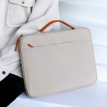 Универсална чанта за лаптоп с двоен цип, чанта за носене, която е съвместима с Macbook Ipad, таблет портфейл, чанта за носене