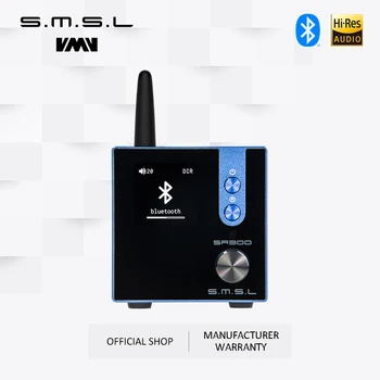 Усилвател на мощност SMSL SA300 Hi-Fi Висока мощност Bluetooth 5.0 Цифров Усилвател С поддръжка на чипа APT-X MA12070 с висок коефициент на усилване на дистанционно управление