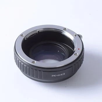 Фокусный Редуктор Усилвател на скоростта Турбо преходни пръстен за обектив Pentax PK към камерата с монтиране m4/3 GF6 E-PL6 GX1 GX7 EM5 EM1 E-PL5 BMPCC