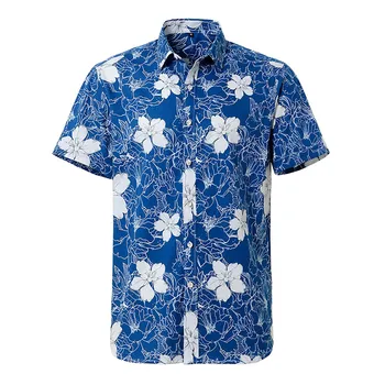 Цветна Риза За Мъжете, Тропически Ежедневни Плажни Ризи С Къс Ръкав и Копчета, 3D Принт, Camisa, Мода, Ризи, Блузи