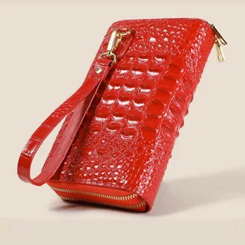 Чанта, дамска кожена чанта, дамски брандираната луксозна дизайнерска дамска чанта, висококачествени чанти от телешка кожа с крокодиловым модел