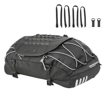 Чанта за мотоциклет Rhinowalk водоустойчив 35-50 л двустранен разтегателен чанта за опашката мотоциклет чанта за задна разпоредби