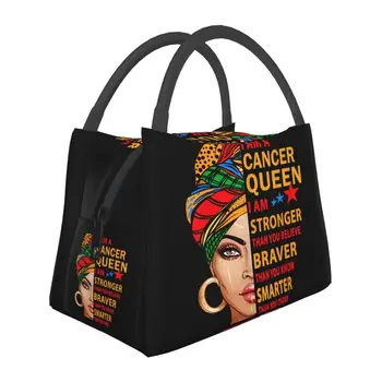 Чанта за обяд в африканския стил черна дамска чанта-хладилник, термоизолированная кутия за Bento, за работа, на училище, на пикник, чанти-тоут