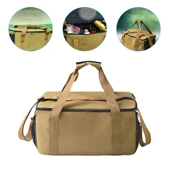 Чанта за съхранение на открито, практически дръжка, чанта за храна за пикник, мултифункционален термоохладитель за къмпинг