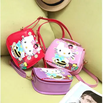 Чанта-месинджър за момичета, мода принцеса, скъпа мультяшная чанта през рамо, портмонета и чанти Sanrio, Hellokitty, bolsa infantil