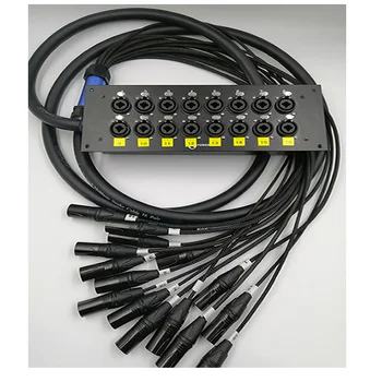 Шестнадцатиступенчатый студиен кабел за аудио Xlr 6.5, кабел за възвратно аудио кабел за ремарке, алуминиеви композитни панели в основата на Xlr