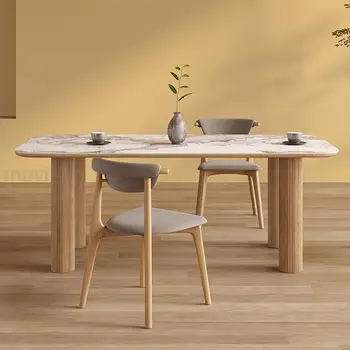 Японски креативен дизайн, дървена кухня, голям апартамент в Модерна офис за гладене, маса за хранене, мебели за апартаменти Mueblesa, ШХВХД