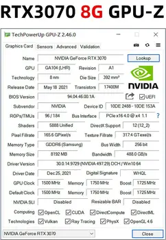 JIESHUO NVIDIA RTX 3070 8GB Детска графика GPU 256-битов GDDR6 PCI-E 4.0 16X RTX3070 8G Настолен КОМПЮТЪР Видео Офис КАС И т.н. RVN CFX JIESHUO NVIDIA RTX 3070 8GB Детска графика GPU 256-битов GDDR6 PCI-E 4.0 16X RTX3070 8G Настолен КОМПЮТЪР Видео Офис КАС И т.н. RVN CFX 1