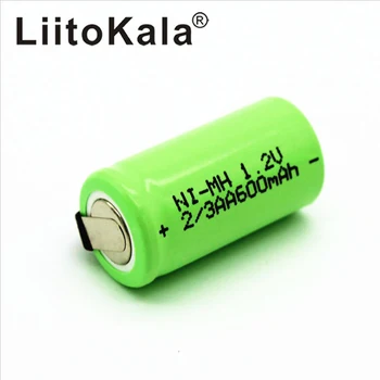 LiitoKala 2 /3AA Ni-MH батерия AA 1,2 600 mah акумулаторна батерия с изводи LiitoKala 2 /3AA Ni-MH батерия AA 1,2 600 mah акумулаторна батерия с изводи 1
